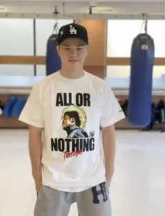 那須川天心　ALL OR NOTHING Tシャツ Lサイズ