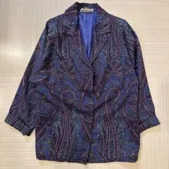一点モノ◎ヴィンテージ90sリバーシブルデザインコート古着ペイズリー 