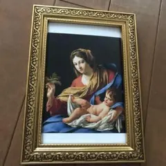 ルーヴル美術館展 公式グッズ 眠る幼子イエス 複製画 額縁入り - メルカリ