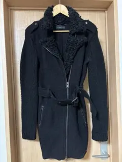 DIESEL 黒 ニットジャケット レディース