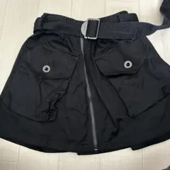 ディーゼル DIESELベルト付 ジップアップ ミニスカート 台形スカート 25