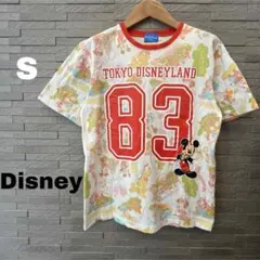 Disney ディズニーランド限定 半袖Tシャツ 総柄 ミッキー ビックプリントのサムネイル