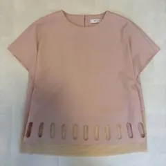 ADORE アドーア カットアウト 半袖ブラウス ピンクのサムネイル