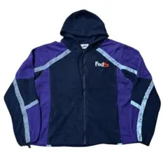 FEDEX REFLECTOR TAPE FLEECE ZIP HOODIE