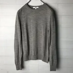 ★【美品】ユニクロ メリノクルーネックセーター Ｍ