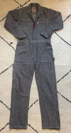1970'sビンテージKEY TALON ZIPPERヘリンボーンつなぎ緑タグ - メルカリ