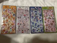 【正規品】プチドロップステッカー　ディズニー　プーさん101匹スティッチバンビ