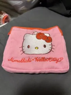Monchhichi x Hello Kitty ポーチ