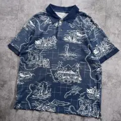 EddieBauer レインスプーナー アロハ ポロシャツ ハワイ L コラボのサムネイル