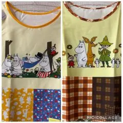 セール中♡MOOMIN ムーミン エプロン パッチワーク２枚セット♡のサムネイル