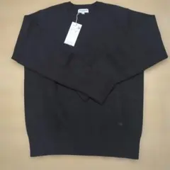 最終お値下げ　マックレガー　新品未使用　黒ニット　裾リブ　ロゴ　スタイリッシュ