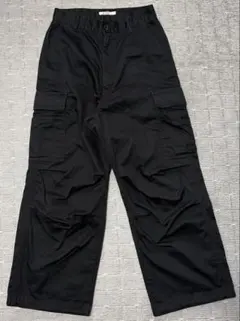 カーゴパンツ　黒　Sサイズのサムネイル