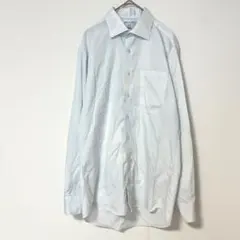 ORIHICA オリヒカ　長袖ワイシャツ ブルー【M】無地 ビジネス シンプル