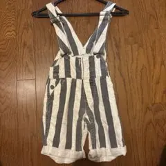 DENIM DUNGAREE ストライプ オーバーオール キッズ