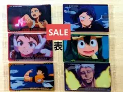 ヒロアカウェハース4 ノーマルカード6枚 八百、耳郎、麗日、蛙吹、瀬呂、オール