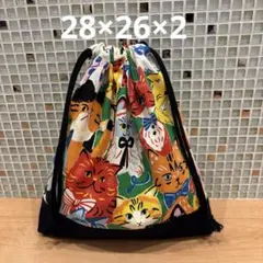 お着替え袋　体操服袋　上履き入　上靴袋　ハンドメイド　女の子　男の子　猫