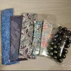 お得！リバティ　バイヤステープ5種類とビーズまとめ売り