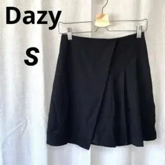 【大人気】Dazy ミニスカート　黒　巻きスカート風　韓国っぽい　ガーリー　ミニ
