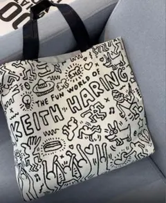 トートバッグ 帆布 レディース Keith Haringアートトートバッグ 新品