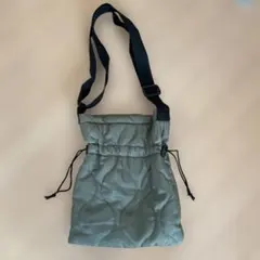 カーキ　キルティング　巾着　ショルダー　coca