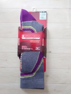 新品未使用 MIZUNO BREATH THERMO ソックス 25-27cmのサムネイル
