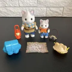 シルバニアファミリー　どきどき探検セット 　ラテネコきょうだい