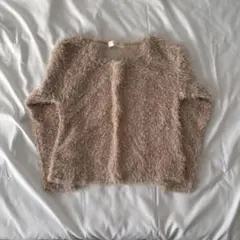 ふわふわ ニットトップス M 長袖 もこもこ