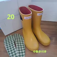 stample イエロー 長靴 20cm 中敷き付き