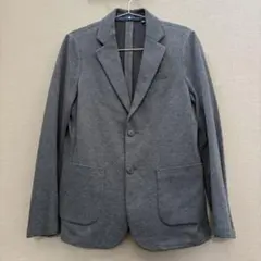 ユニクロ UNIQLO 男の子 フォーマル ジャージージャケット グレー 160