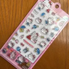 《新品》　正規品 シール サンリオ 立体 3D キティ ラメ