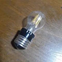 LED電球 E26アダプター付き フィラメント球形 電球色