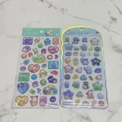 はぴだんぶい コットンパフィー　ポップデコパーティ　ラメキラクリスタルシール