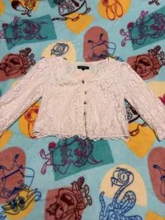 MISCH MASCH アイボリー レースカーディガン