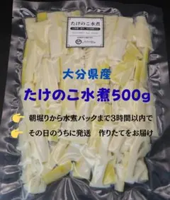 【発送日に朝堀り、水煮パック】大分県産・たけのこ水煮1kg（500g✖️2袋）のサムネイル