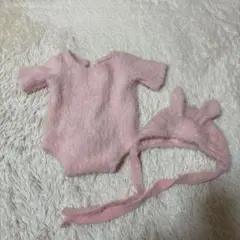 ベビー用ロンパースと帽子セット 新生児サイズ