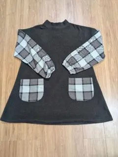 学研　CAFEシリーズ　チェック柄エプロン