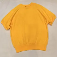 80s 90s VINTAGESWEAT 半袖スウェット USA製 M 黄色のサムネイル