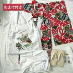 七五三 被布セット 男の子 子供用衣装 草履付き 8点フルセット おまけつき