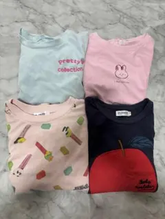 女の子 長袖Tシャツ 4枚まとめ売り 110cm 保育園 お着替え カットソー