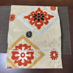 着物　帯　名古屋帯　刺繍　花　リメイクのサムネイル