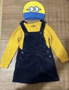 ミニオン　コスプレ　トップス＋スカート＋帽子　3点セット　②
