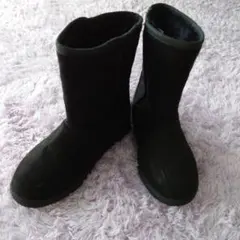 キッズ ムートン ブーツ 子供用 ブラック