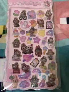 ラブブ　立体シール　ボンボンドロップシール
