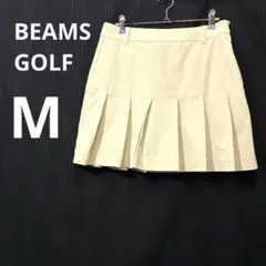 BEAMSGOLF ベージュ プリーツスカート 前ポケット付きのサムネイル