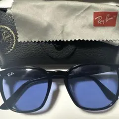 Ray-Ban 青いレンズ サングラス ケース付き