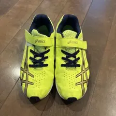 asics キッズスニーカー イエロー ベルクロ