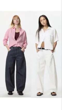 UNIQLO バギーカーブジーンズ 2本セット
