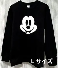 新品　ディズニー 100　ミッキーマウス　 裏起毛トレーナー　スウェット　L