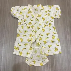 petit main プティマイン バナナ柄 甚平 70㎝