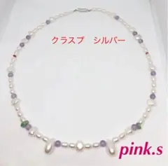 手作りの淡水パールのネックレス